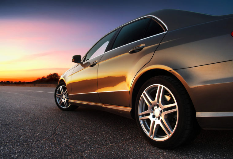 Brown Car on Road with Sunset with Auto Insurance in Phoenixville, Skippack, Limerick, Royersford, Trappe